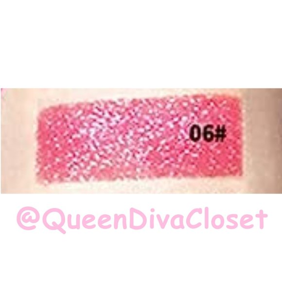 Lux Matte Magenta Fuchsia Pink #06 Lasting Glitter Gloss Liquid Lipstick Tint - Picture 4 of 4
